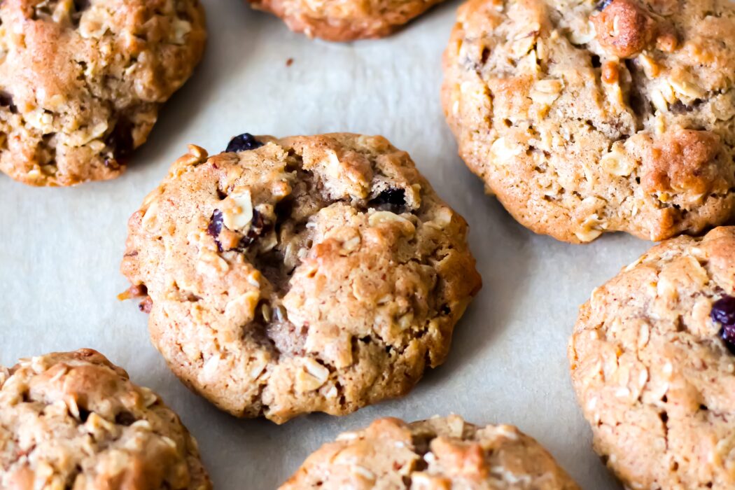 Oatmeal Cranberry and Raisin Cookies