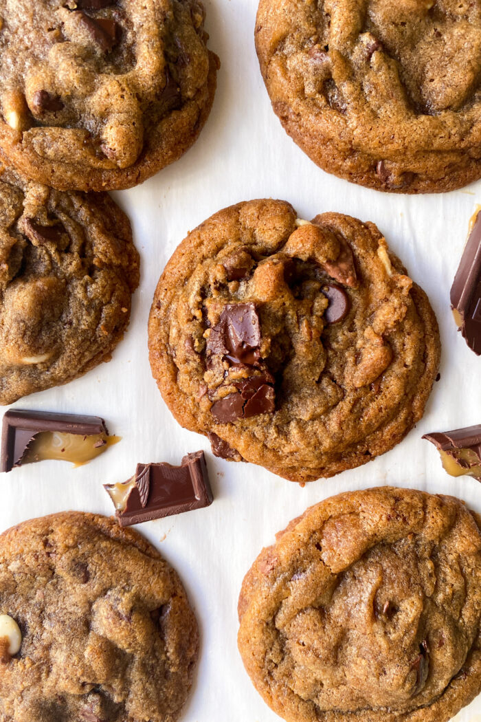 The Ultimate Triple Chocolate Chip Cookies